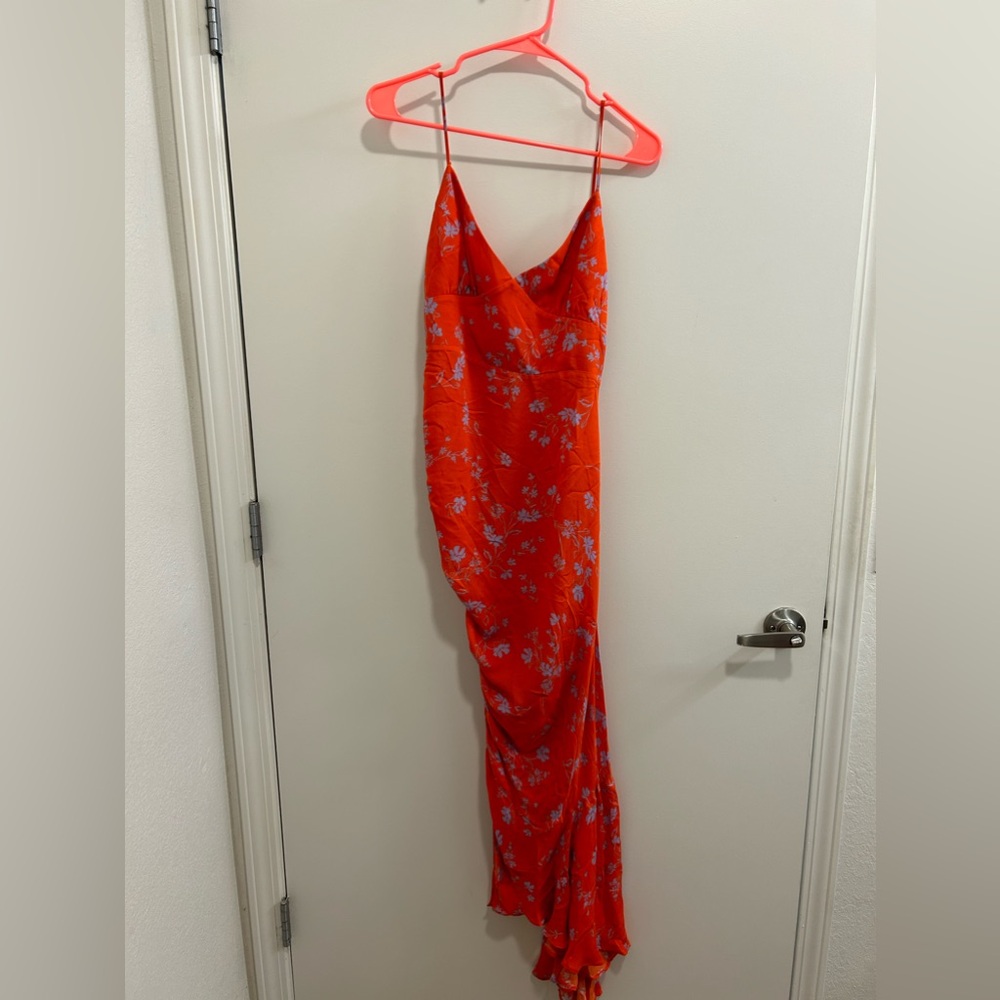 NICHOLAS Red Triangle Top Slip Dress - Picture 2 of 14